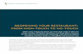 REOPENING YOUR RESTAURANT: FROM HIGH … › wp-content › uploads › ...business for Domino’s and Applebee’s. As restaurants in a handful of states cautiously open their doors