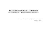 Disciplinary GPO/Matrix · allegation, and that mitigating and aggravating factors are identified and consistently applied and documented. 246. In order to ensure consistency in the