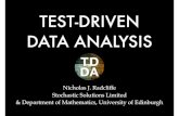 TEST-DRIVEN DATA ANALYSISSOFTWARE DEVELOPMENT (WITH TDD) Write some (failing) tests* Write/change code to make tests pass Simplify code Add functionality / Fix bugs Constantly runTHE