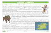 Saint Patrick - primarysite-prod-sorted.s3.amazonaws.com › ... · That is why St. Patrick’s Day is celebrated on this day. After his death, Patrick was called a saint because