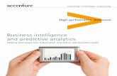 Business intelligence and predictive analytics/media/accenture/...business intelligence (BI) and analytics—particularly when considering implementing the Microsoft BI/analytics platform.