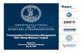 Transportation Performance Management 2021 Safety Measure …€¦ · Determination of 2018 Safety Performance Targets 8 Performance Measure 2014‐18 Average Target 2014‐18 Average