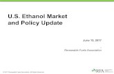 US Ethanol Market and Policy Update US Ethanol Market and Policy Update Subject US Ethanol Market and