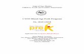 CYFD Mixed Age PreK Program No. 2019-15658CYFD Mixed Age Extended PreK Programs RFA 2019-15658 Page 4 Letter of Interest Applicant March 8, 2019 Deadline to submit written questions