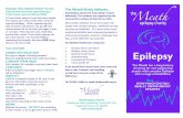 Epilepsy › wp-content › uploads › 2018 › 05 › ABOUT … · EPILEPSY WOULD YOU KNOW WHAT TO DO if faced with someone experiencing a Tonic-clonic seizure? (Grand Mal) A Tonic-clonic