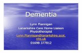 Dementia...Facts and Figures •85,807 people with dementia in Scotland, 3,201 under 65 •Prevalence will double in next 25 years •Affects approx 24 million people in the Types
