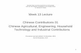 Week 13 Lecture Chinese Contributions 01 Chinese ...franker/week13China01.pdf · Montclair State University Department of Anthropology Anth 140: Non Western Contributions to the Western