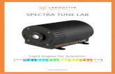 SPECTRA TUNE LAB - Ledmotiveledmotive.com/docs/DS_450003_rev02_SPECTRA_TUNE_LAB.pdf · TEST spectrum 1- high power 3 2 2.30E-03 33% TEST spectrum 2- low power 6 4 3.50E-03 33% TEST