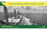 Precious Shipping Public Company Limited...Precious Shipping PCL 2 0 500 1,000 1,500 2,000 2,500 Jan-16 Jul-16 Jan-17 Jul-17 Jan-18 Jul-18 Jan-19 Jul-19 Jan-20 Evolution Of The Baltic
