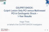 CULPRIT-SHOCK: Culprit Lesion Only PCI versus Multivessel ...IABP-SHOCK II KAMIR 69 Yang et al. Cavender et al. 32 Mylotte et al. 66 van der Schaaf et al. 37 SHOCK Overall Heterogeneity: