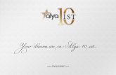 Your dreams are in Alya 10 ist - Alya Onİstalyaonist.com/kataloge.pdf · Having made their mark with their quality, life has begun in Alya Residence, Alya Trio, Alya Penta, and Alya