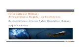 International Military Airworthiness Regulation Conference › DASP › Docs... · International Military . Airworthiness Regulation Conference. Boeing Embrace Aviation Safety Regulation