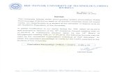Biju Patnaik University of Technology :: BPUT › documents › bput_1473880527.pdf · BIJU PATNAIK UNIVERSITY OF TECHNOLOGY, ORISSA ROURKELA No. BPUT/ 1717 Dated May 16, 2012 NOTICE