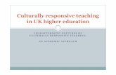 Culturally responsive teaching in UK higher educationeprints.hud.ac.uk/17059/2/AldinHE_presentation_no_notes.pdf · Bridging the gap. 5 Pillar framework to bridge the gap ... (1995).