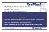 Obesity and local food environment · Analyse patterns 2 5km (5min) Ratio of 2.5km (5min) 5km (10min) FF/HF. Density of Obese or Overweight people and Fast Food locations. Density