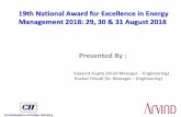 19th National Award for Excellence in Energy Management ...€¦ · Chemical Foam Coating in place of paste coating in fabric Coating : We have GASTON foam coating Technology which