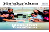 SPECIAL PROMOTIONAL SECTION Ho‘oha‘aheo Forms/Newsletters/JUL2019Hoohaaheo.pdfideas that . transform. ho‘oha‘aheo. public school proud. hawai‘i state department . of education.