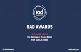 RAD AWARDS - Amazon Web Services...• Candidate Experience • Diversity and Inclusion Initiative • Employee Engagement • Employer Brand • Employer Website • Graduate Campaign