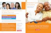 Assisted Living Solutions - Tunstallcanada.tunstall.com/documents/Brochures/Assisted_Living_Brochure... · TELEHEALTH MONITORING SOLUTIONS CONTACT CENTER SUPPORT. Providing Peace