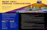 NASP 2021 ANNUAL CONVENTION · Include a flyer insert in the attendee totebags distributed on site with the convention Final Program and other important information. The sponsorship