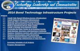 2014 Bond Technology Infrastructure Projects · 2019-05-11 · 2014 Bond Technology Infrastructure Projects Week Ending March 13, 2015 Project 1.1 Install High Speed Wireless Access