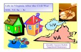 Life in Virginia After the Civil War › cms › lib4 › VA01000195 › ... · Jim Crow laws affected African American life by having unfair poll taxes and voting tests. T or F African