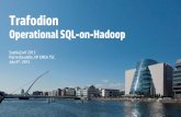 Operational SQL -on-Hadoop...Trafodion is a joint HP Labs and HP-IT research project to develop operational SQL on Hadoop database capabilities Complete: Full-function SQL Reuse existing