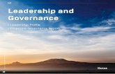 Leadership Profile • Corporate Governance Report · ANNUAL REPORT 2016 | SBM HOLDINGS LTD 143 “Governance and leadership are the yin and the yang of successful organisations…”