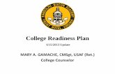 College Readiness Plan - Randolph-Macon Academy › system › files › Documents... · College Admission Process Intro to Naviance Family Connection Use Naviance for the college