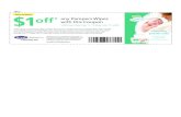 store coupon $1 any Pampers Wipes with this Coupon any Pampers Wipes with this Coupon store coupon *Offer