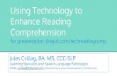 Comprehension Enhance Reading Using Technology to...Source: Pinnell, G.S. & Fountas, I.C. (2011). Continuum of Literacy Learning, Grades 3-8. Portsmouth, NH: Heinemann. Thinking Within