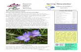 Spring Newsletter - Kansas Native Plant Society · 2011-05-03 · moved from Louisiana to North Carolina. Updates to PLANTS ceased, and shrinking budgets caused concern that upkeep
