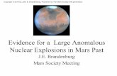 Evidence for a Large Natural Nuclear Reactor in Mars Past · 2016-06-12 · Mars rock. Mars Irradiation Evidence . EETA79001_476 lithology A 2 ... Two hot spots: This isotopic data