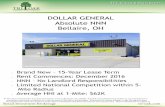 DOLLAR GENERAL Absolute NNN Bellaire, OH · PURCHASE PRICE: $1,348,109 (CAP RATE 6.50%) DOLLAR GENERAL —NNN LEASE 53849 Pike Street –Bellaire, OH 43906 Initial Rent Commencement: