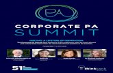 Corporate PA Summit - New Zealand’s #1 EA …1416 MA 2018 CORDIS HOTEL, AUCLAND The Corporate PA Summit. New Zealand’s #1 EA conference, with the most relevant and cutting-edge