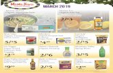 2019 March Sales Flyer - Mama Jean's Natural Market · Bach Rescue Remedy Pastilles (selected varieties) $699 50 g $599 100 ct Xlear Peppermint Spry Gum 3/$5 1 lt Penta Ultra-Puri˜ed