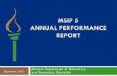 MSIP 5 ANNUAL PERFORMANCE REPORTcareers ACT, SAT, COMPASS and ASVAB Successful completion of course work Dual Credit, Dual Enrollment, AP, TSAs leading to an IRC, PLTW or IB Successful