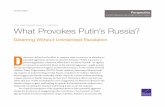 STEPHANIE PEZARD, ASHLEY L. RHOADES What Provokes Putin… · Putin has also cited long-range precision weapons as presenting a clear threat to Russia.24 Long-range precision weapons
