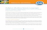 AuSpLan (Auditory Speech Language) · TOOLS for SCHOOLS by Advanced Bionics 4 AUSpLAn (Auditory Speech Language) II. Expected Educational Outcomes and Support Services Mainstream