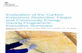 Evaluation of the Carbon Emissions Reduction Target and ... · CWI - Cavity Wall Insulation: Energy efficiency measure that fills cavity walls (the gap between external walls) in