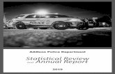 Addison Police Department Statistical Review … › docs › 2020 › CM › 20200225_5668...2020/02/25  · The Addison Police Department’s NIBRS submissions started with October