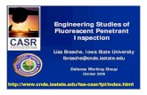 Engineering Studies of Fluorescent Penetrant Inspection Papers/dwg oct 06 lbrasche.pdfProgram Timeline 1999 – 2002 – Cleaning and Drying Studies performed as part of the Engine