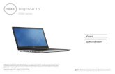 Inspiron 15 5551 Specifications - Dell...Speaker output: Average 2 W Peak 2.2 W Microphone • Single microphone (Inspiron 15‑5551 only) • Digital array‑microphones (Inspiron