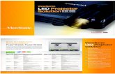 ViewSonic LED Projector Solution - English · ViewSonic LED Projector Solution PLED-W200/ PLED-W500 ViewSonic is not only committed to produce great products that ˜t your business