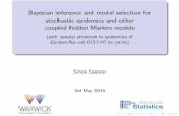 Bayesian inference and model selection for stochastic ...€¦ · Bayesian inference and model selection for stochastic epidemics and other coupled hidden Markov models (with special