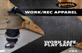 WORK/REC APPAREL...• Extra-large, double thickness thigh-high front leg patch for increased abrasion resistance • Durable reinforced waist ties for snug fit • Adjustable elastic