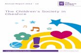 The Children’s Society in Cheshire...Based in offices in Northwich The Children's Society started to work in Cheshire in August 2006, , following discussion with Cheshire County