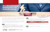 Professional Diploma in Insolvency€¦ · The Professional Diploma in Insolvency Programme (formerly known as the “Diploma in Insolvency”) was introduced by the Institute in