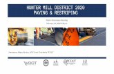 HUNTER MILL DISTRICT 2020 PAVING & RESTRIPING...Hunter Mill Paving Presentation February 25, 2020 Author: Fairfax County Department of Transportation Subject: Hunter Mill Paving Presentation