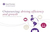 Outsourcing: driving efficiency and growth · Outsourcing: driving efficiency and growth Outsourcing today The IBR results suggest that outsourcing is reasonably popular in the mid-market: